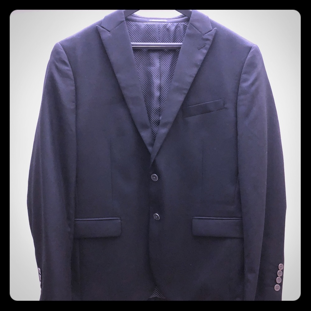 Egara slim black coat
